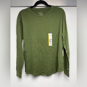 Green Long Sleeve Thermal Shirt